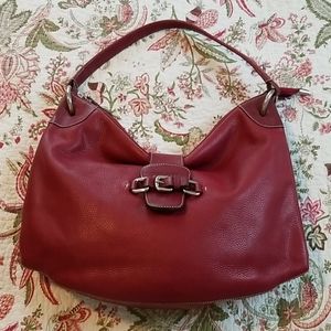 Puntotres Leather Shoulder  Bag